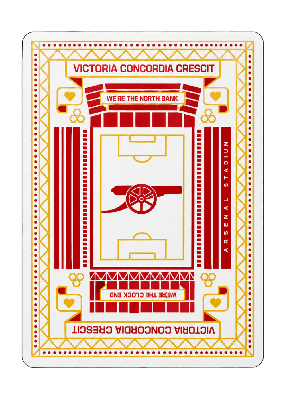 Back of Arsenal playing card
