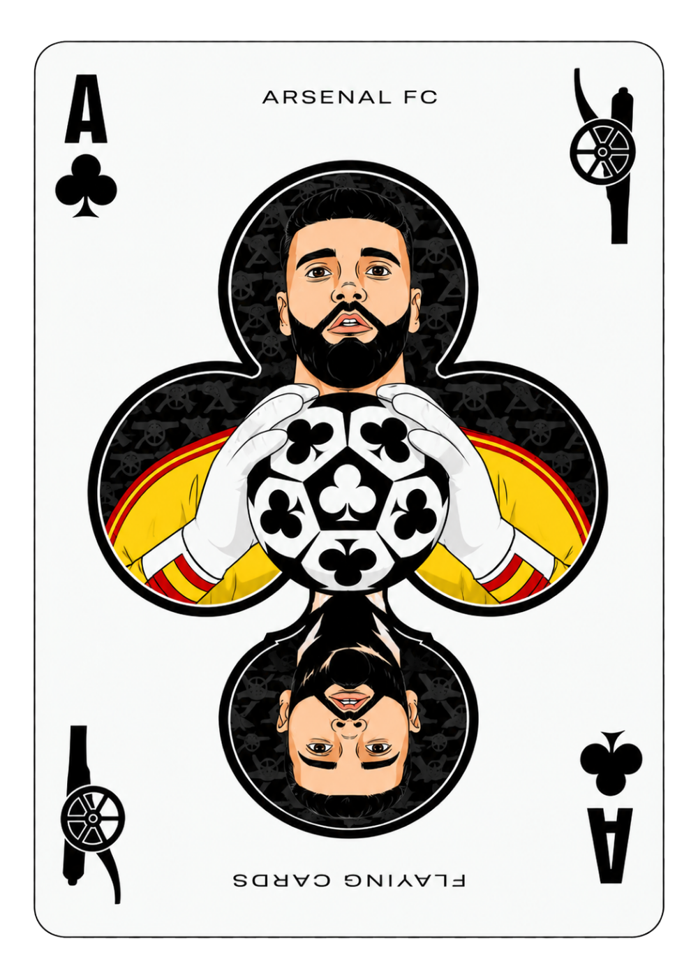Arsenal Home Edition Playing Card 7