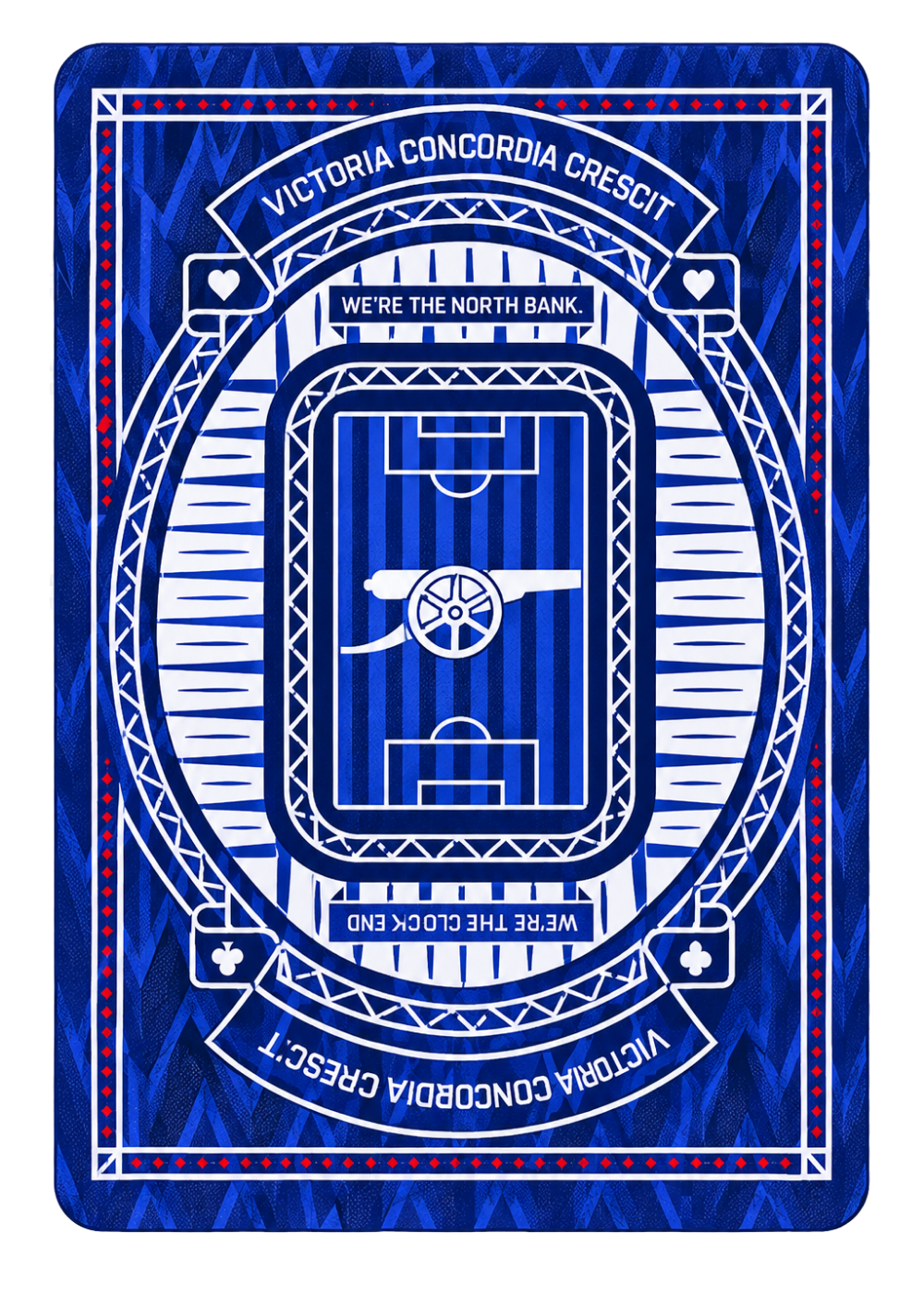 Arsenal playing card back