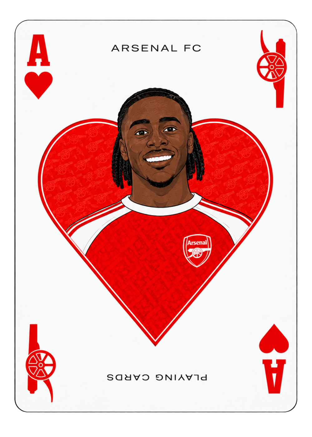 Arsenal Home Edition Playing Card 8